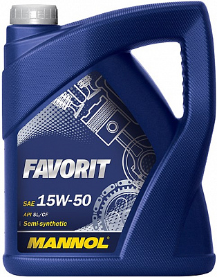 Моторное масло Mannol Favorit 15W50, 5л